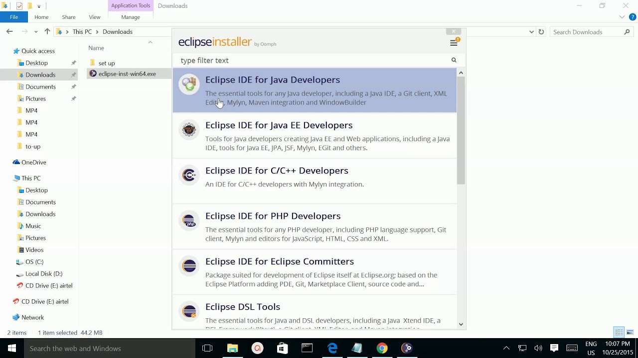 eclipse ide for java developers mac os high sierra